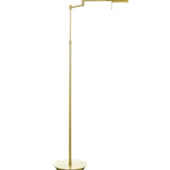 Lámpara de pie LED Graz, latón