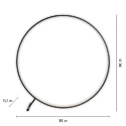 Lámpara de pie LED Hula CCT con control remoto Ø 100cm