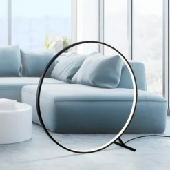 Lámpara de pie LED Hula CCT con control remoto Ø 100cm