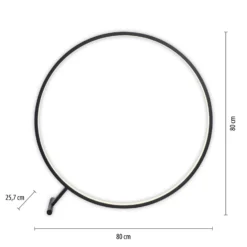 Lámpara de pie LED Hula CCT con control remoto Ø 80 cm