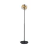 Lámpara de pie LED Inside, color latón/gris humo, altura 146 cm