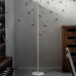 Lámpara de pie LED Joshua en blanco