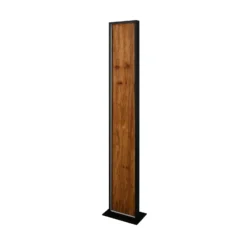lámpara de pie LED Kalea, altura 120 cm, color madera, madera
