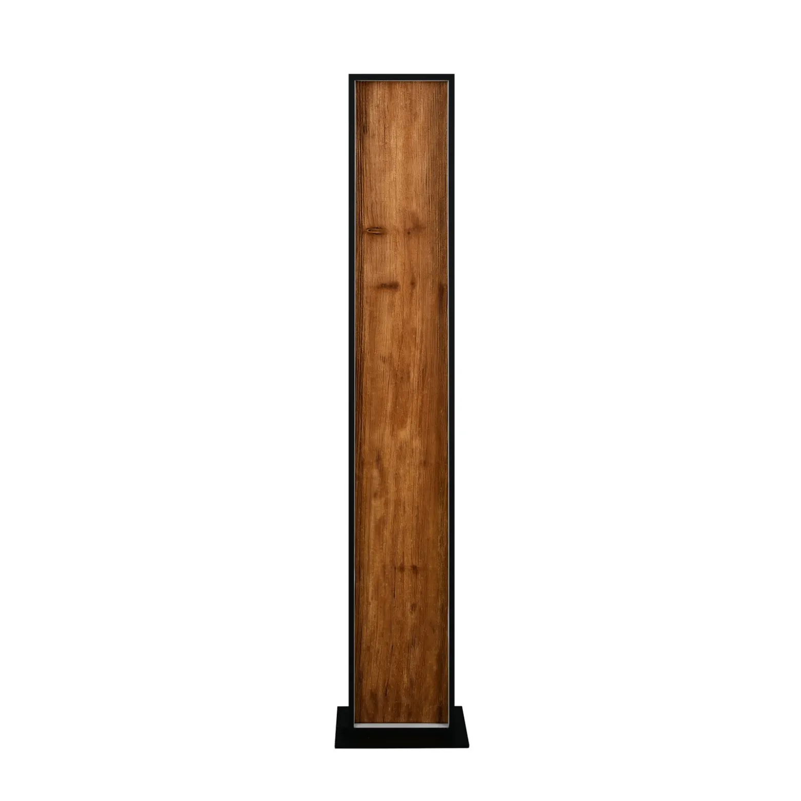 lámpara de pie LED Kalea, altura 120 cm, color madera, madera