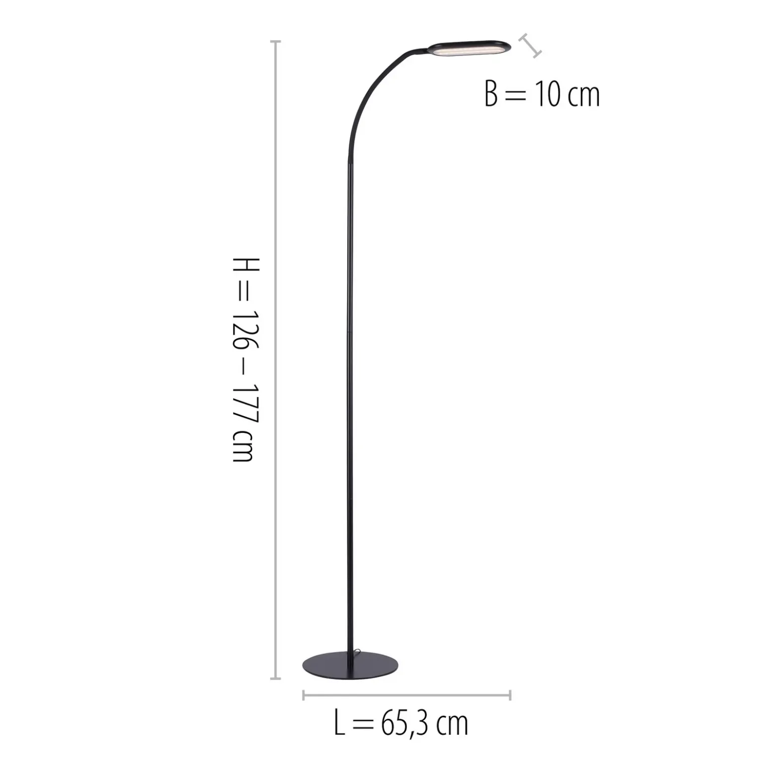 Lámpara de pie LED Kelly, CCT atenuable