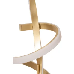 Lámpara de pie LED Kira, altura 140 cm, color dorado, metal, 4000K