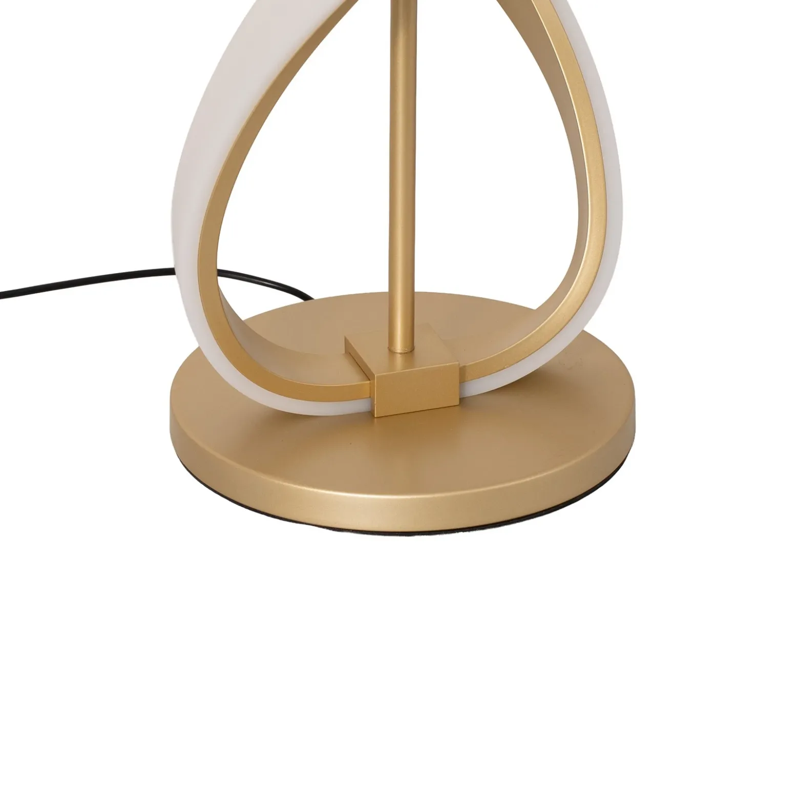 Lámpara de pie LED Kira, altura 140 cm, color dorado, metal, 4000K