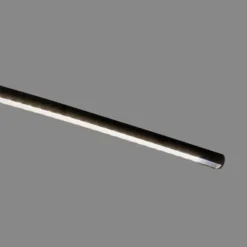 Lámpara de pie LED Lindby Danua, negra, metal, altura 200 cm