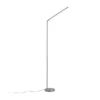 Lámpara de pie LED Lindby Jabbo, 163 cm, níquel, metal
