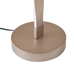 Lámpara de pie LED Lindby «Jaren», negra/marrón, 114 cm, CCT