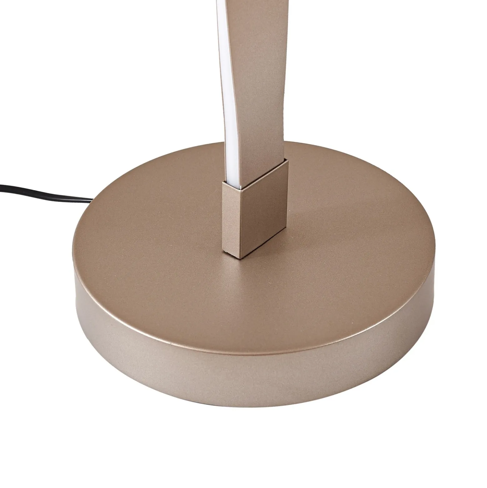 Lámpara de pie LED Lindby «Jaren», negra/marrón, 114 cm, CCT