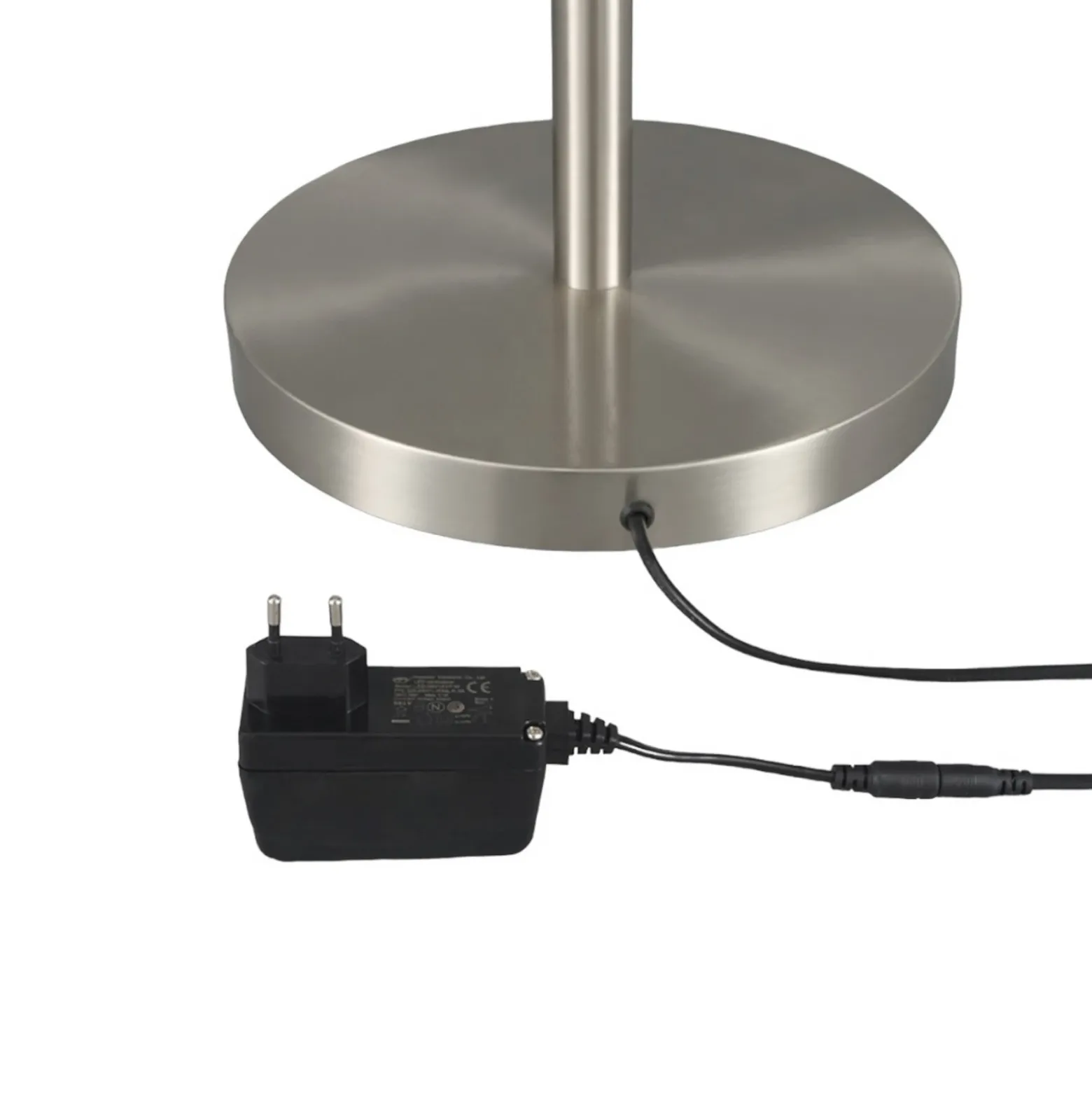 Lámpara de pie LED Lindby Ragna, níquel, metal, atenuable