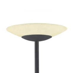 Lámpara de pie LED Lindby Ragna, brazo de lectura, marrón oscuro, atenuable