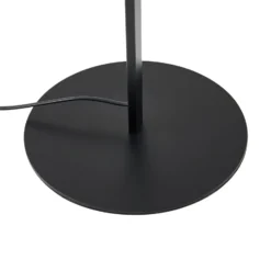 Lámpara de pie LED Lindby Rayón, negro, metal, altura 150,3 cm