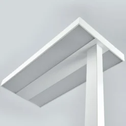 Lámpara de pie LED Logan Basic de Arcchio, blanca, 6000 lm, atenuable