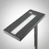 Lámpara de pie LED Logan Pro de Arcchio, negra, con sensor, atenuable
