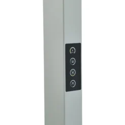 Lámpara de pie LED Logan Ultra HCL CCT de Arcchio, plateada, atenuable