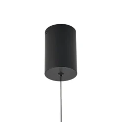 Lámpara de pie LED Lucande Darrow, negro/ópalo, cristal, atenuable