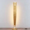 Lámpara de pie LED Lucande Marija, dorada, atenuable, 140 cm