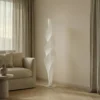 Lámpara de pie LED Lucande Novelle, blanca, CCT, altura 137 cm