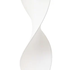 Lámpara de pie LED Lucande Novelle, blanca, CCT, altura 137 cm, Ø 29 cm