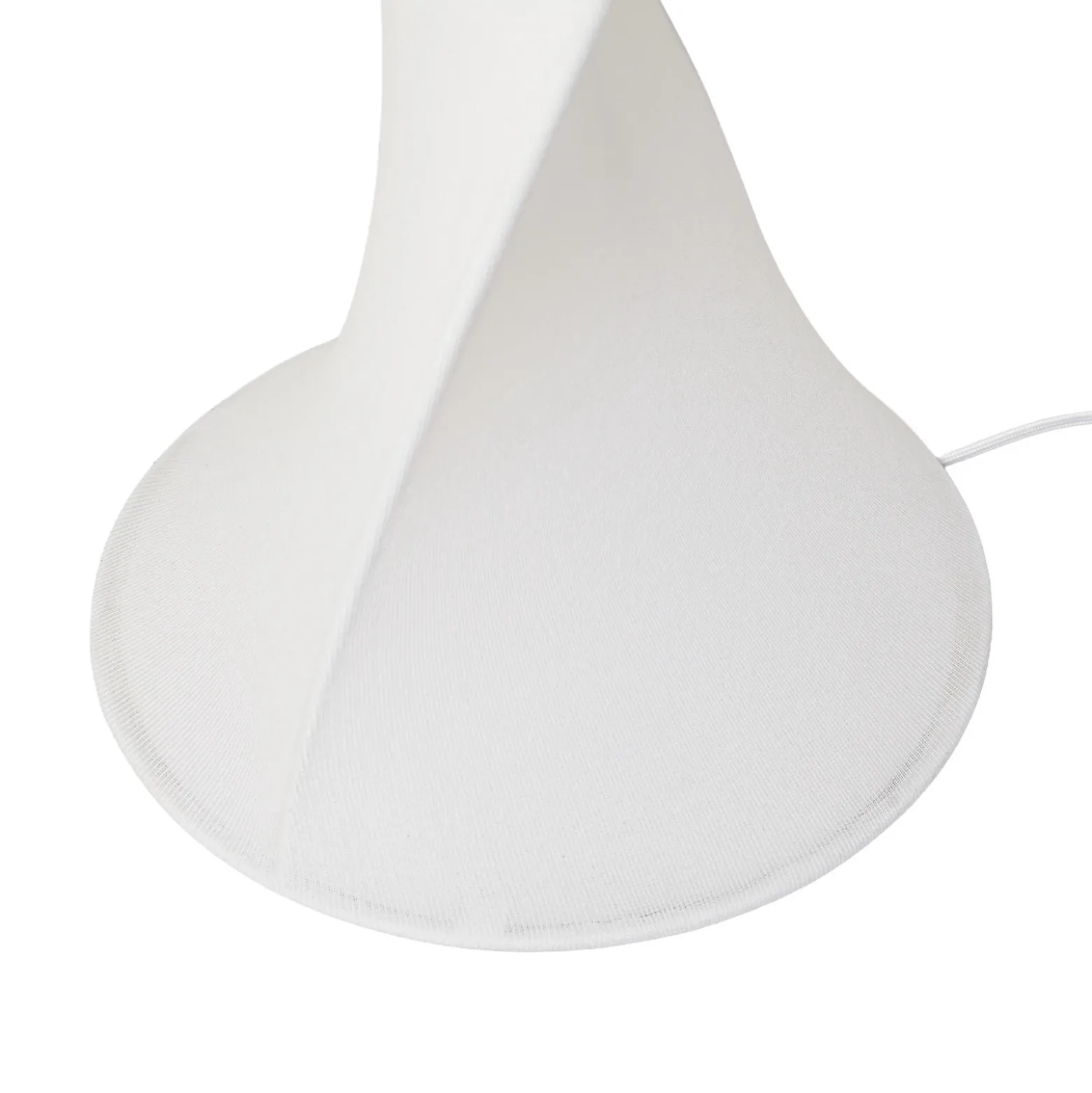 Lámpara de pie LED Lucande Novelle, blanca, CCT, altura 137 cm, Ø 29 cm