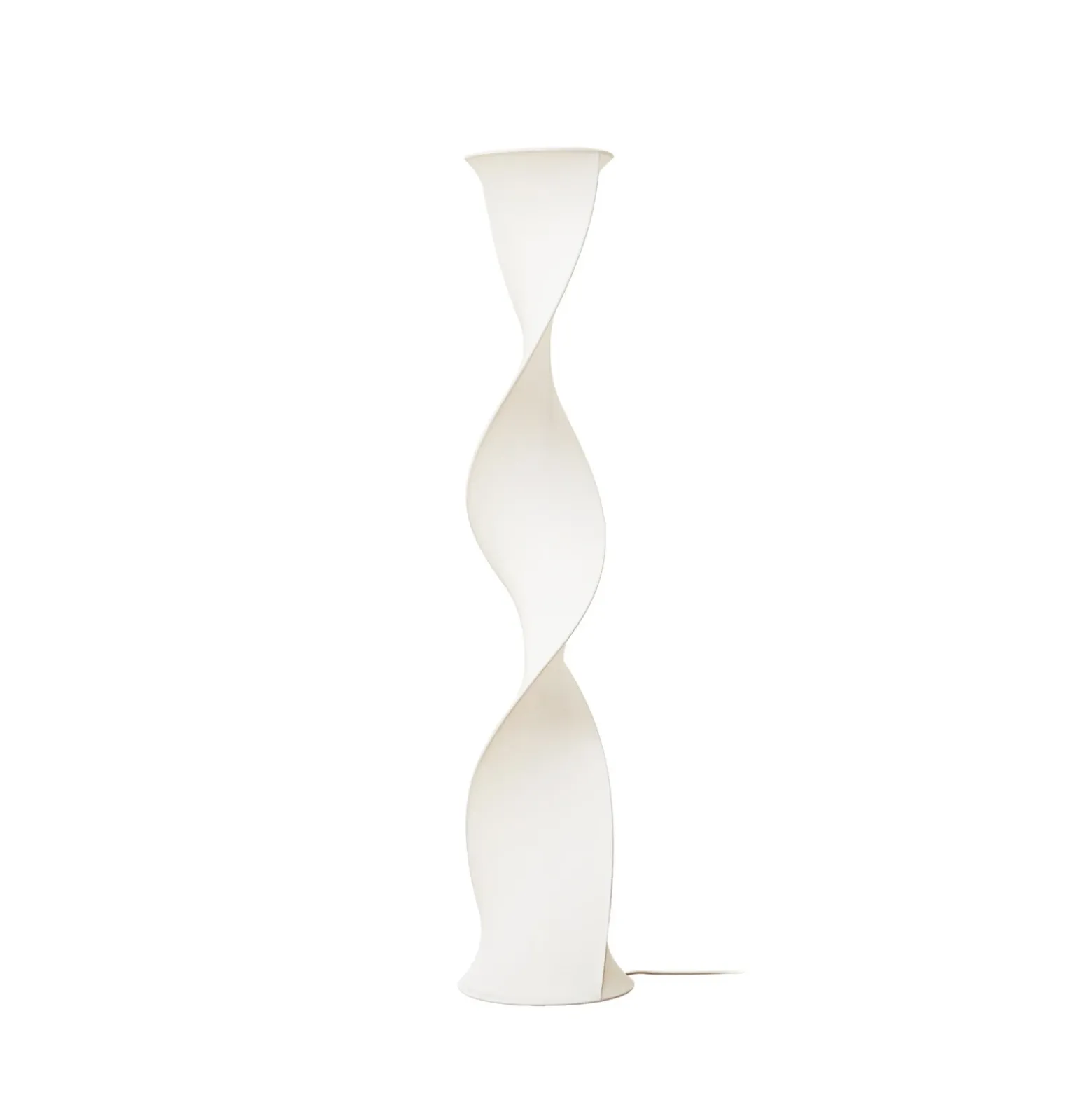 Lámpara de pie LED Lucande Novelle, blanca, CCT, altura 137 cm, Ø 29 cm