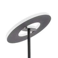 Lámpara de pie LED Lucande Raymond, negra, CCT, atenuable