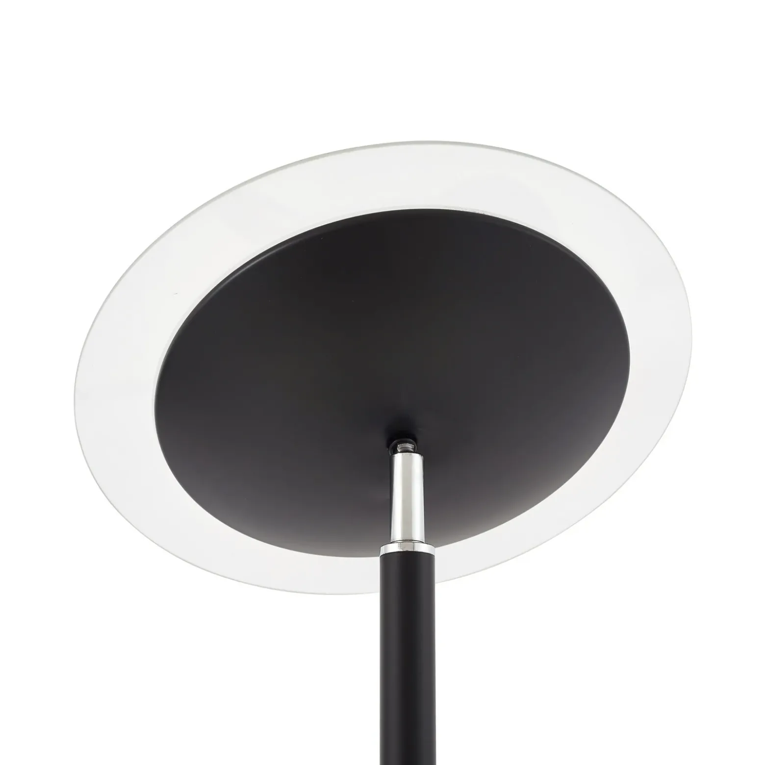 lámpara de pie LED Malea de Lindby, negra, lámpara de lectura, atenuable