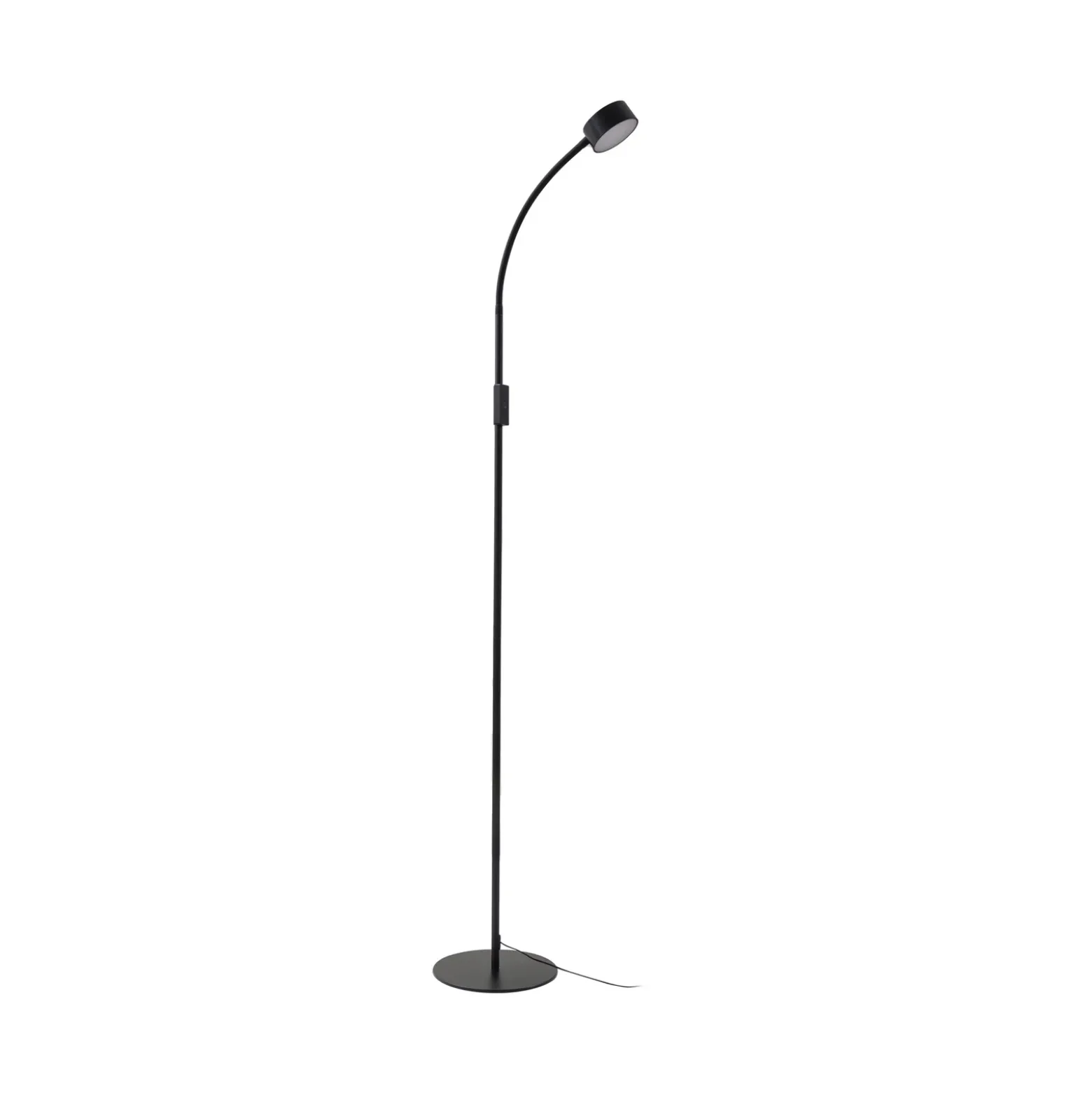 lámpara de pie LED Maori de Lindby, 140 cm, negro, CCT, atenuable