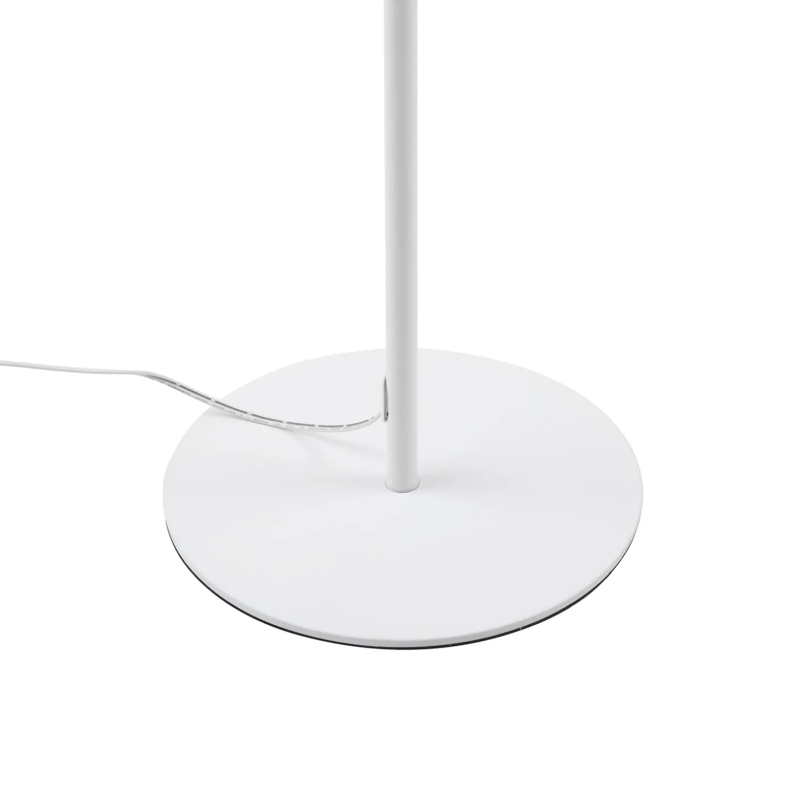 lámpara de pie LED Maori de Lindby, blanca, metal, CCT, atenuable