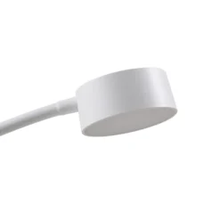 lámpara de pie LED Maori de Lindby, blanca, metal, CCT, atenuable