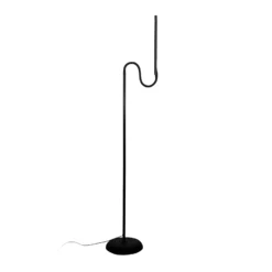 Lámpara de pie LED MAULpirro, negro, 126 cm, atenuable