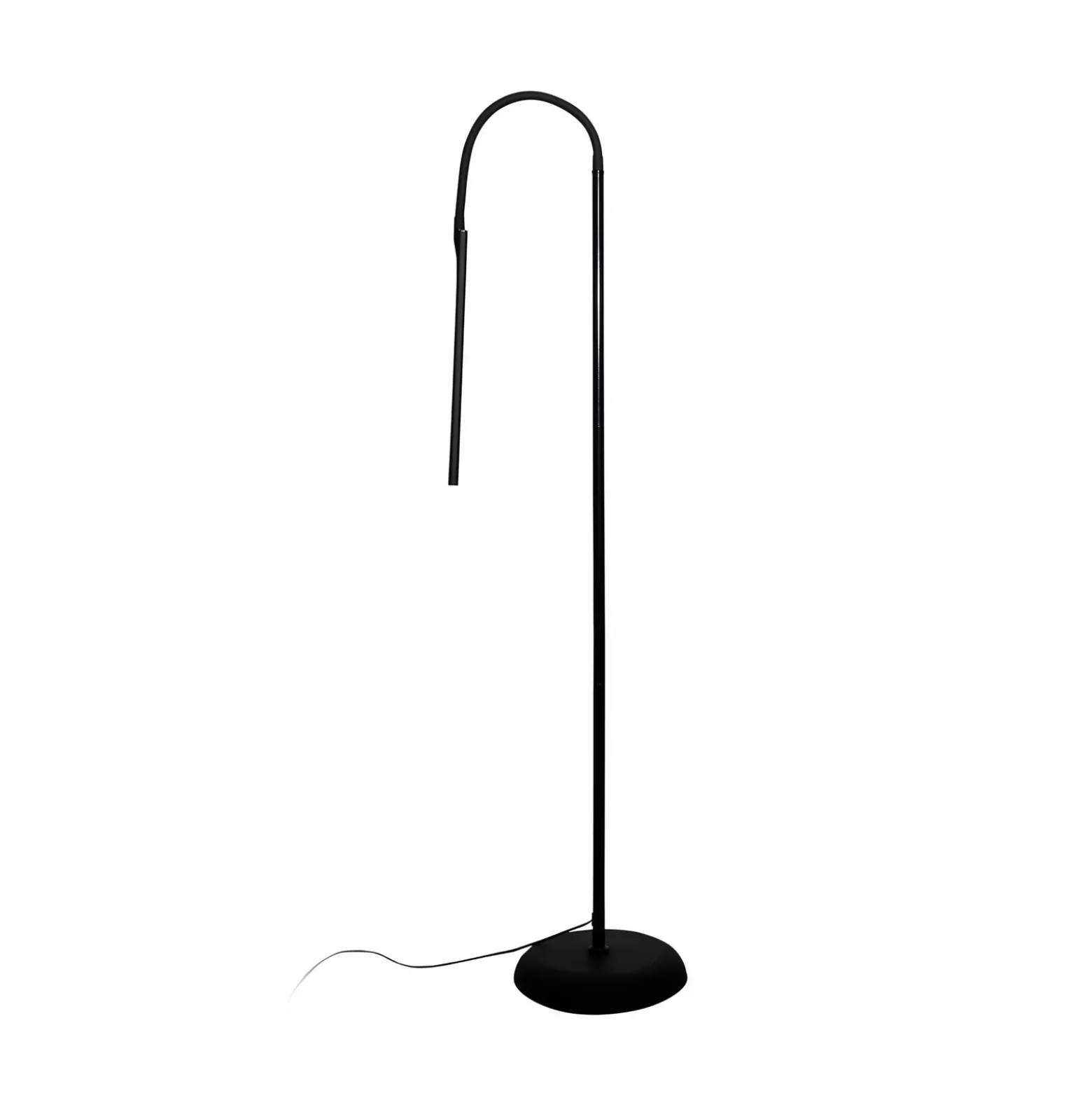 Lámpara de pie LED MAULpirro, negro, 126 cm, atenuable
