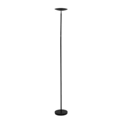 Lámpara de pie LED MAULsphere, negra, altura 183 cm
