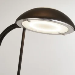 Lámpara de pie LED Mother & Child, negra, superficie de carga, atenuable