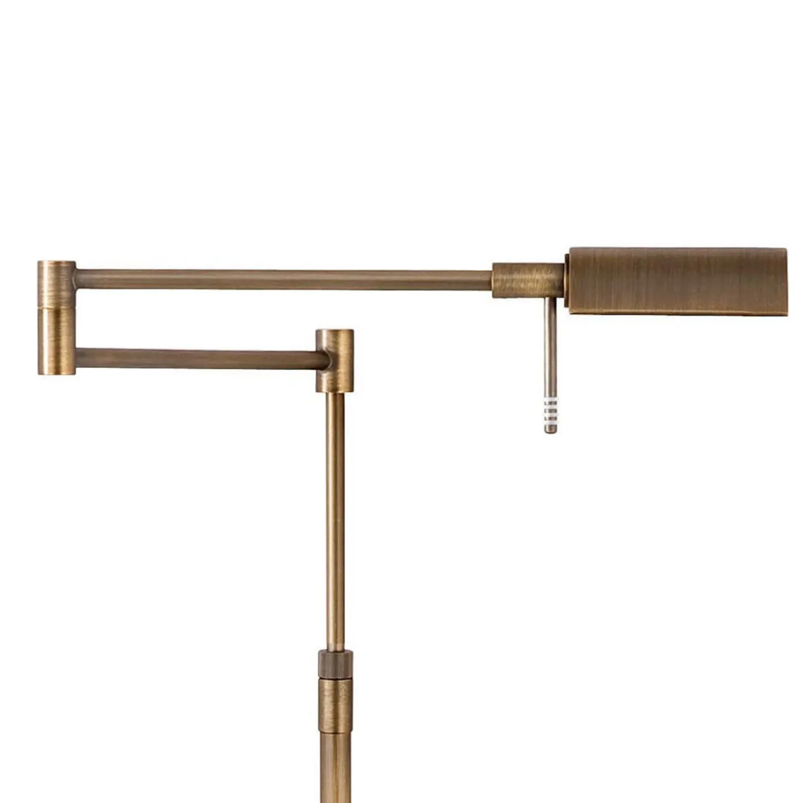 Lámpara de pie LED New Bari, bronce, altura 180 cm, metal, atenuador