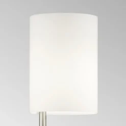 Lámpara de pie LED Nola níquel mate
