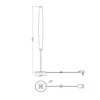 Lámpara de pie LED OSRAM Decor Flat Felt, gris, fieltro, 3000 K