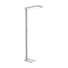 Lámpara de pie LED para oficina MAULjura, color plateado, aluminio, 196,5 cm