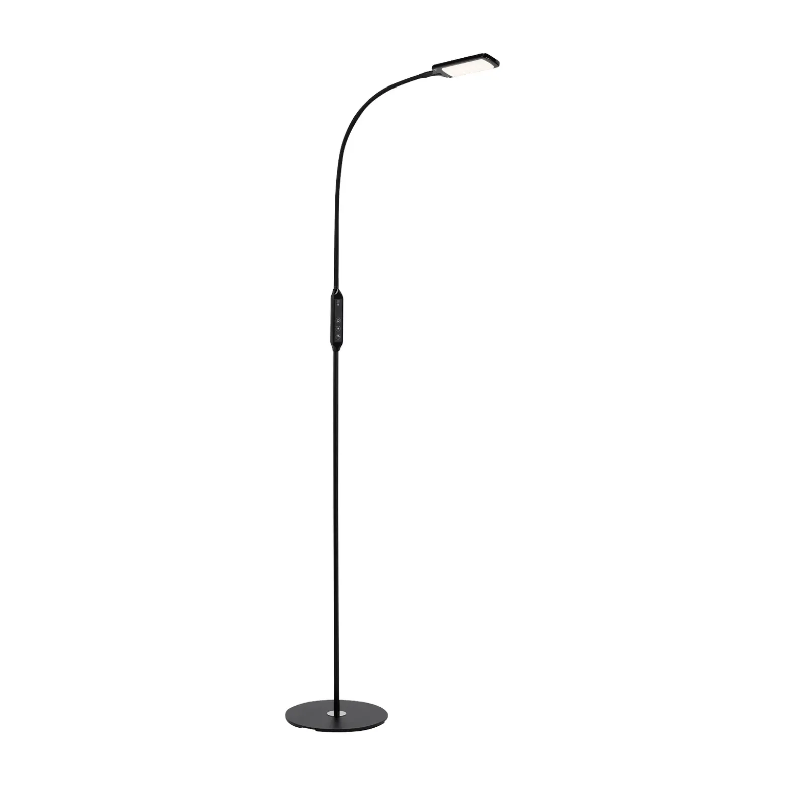 Lámpara de pie LED para oficina Office Remote, negra, atenuable, CCT