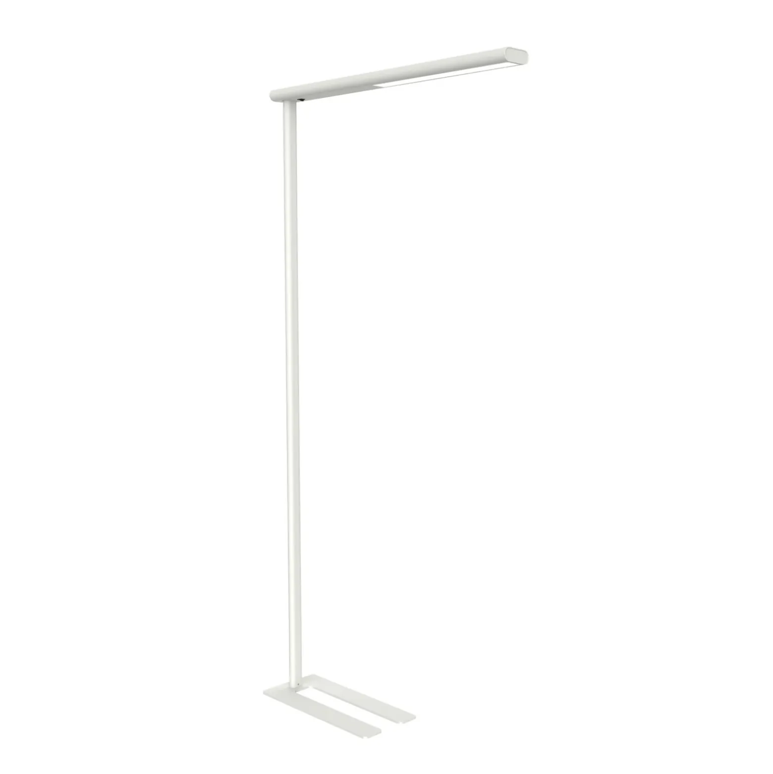 Lámpara de pie LED para oficina MAULjet, blanca, altura 195 cm