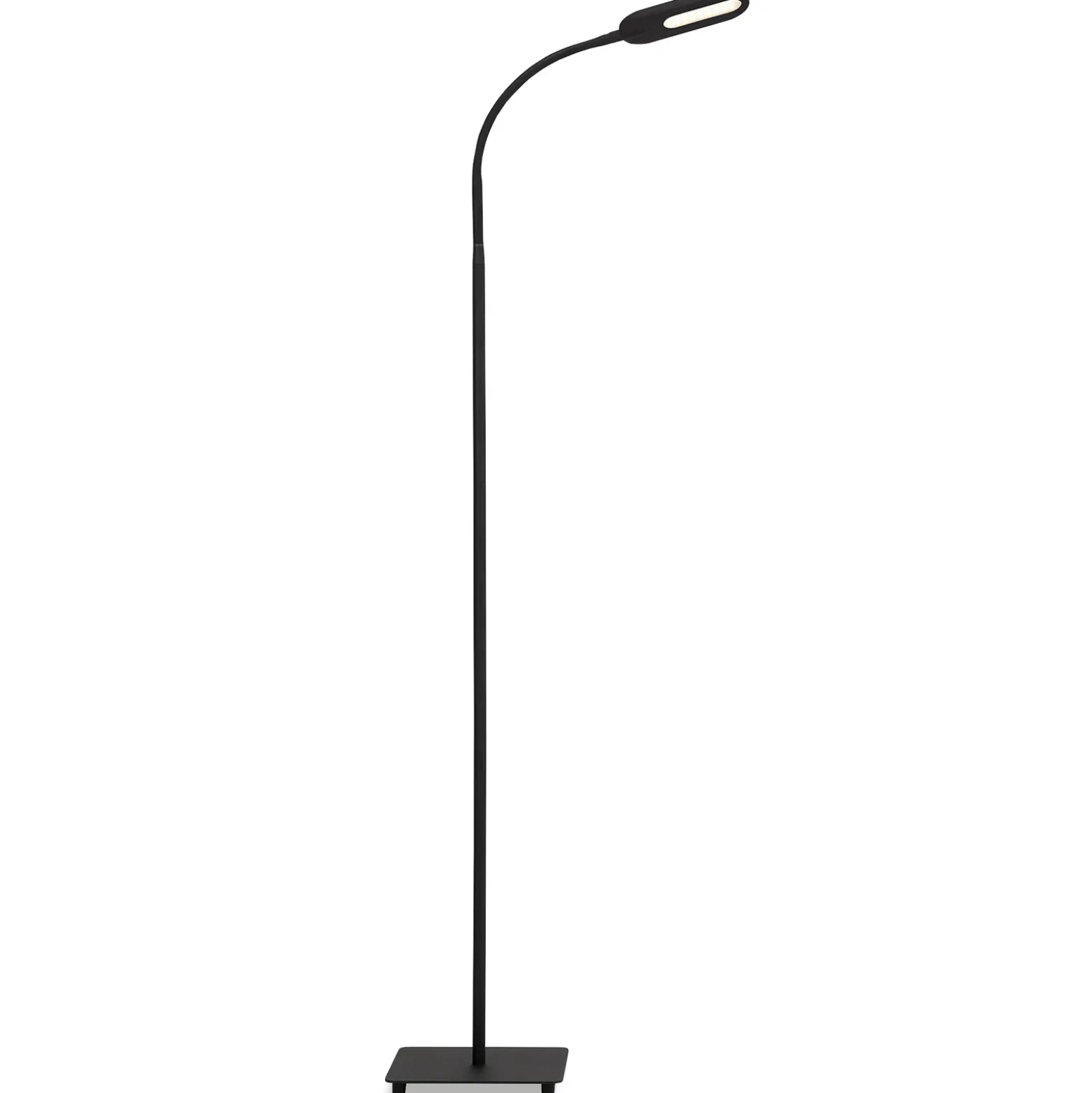 Lámpara de pie LED para oficina Office Step, atenuable, negra