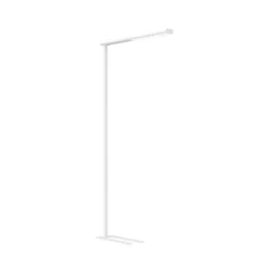 Lámpara de pie LED para oficina MAULjet, blanca, atenuable, 195 cm