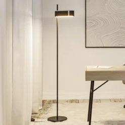 Lámpara de pie LED Paulmann Smart Jagun, antracita, 151 cm, fieltro