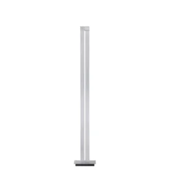 Lámpara de pie LED PURE Lines, plata, control remoto, 140 cm