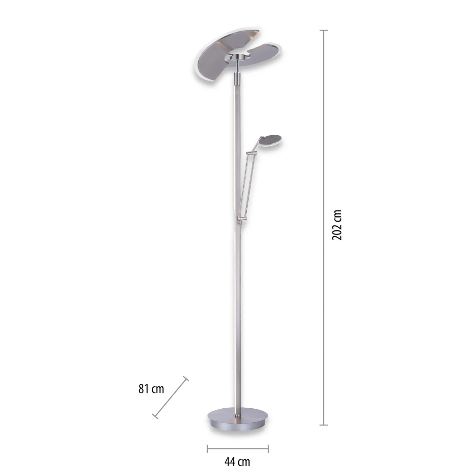 Lámpara de pie LED PURE Mutil, diamond, lámpara de lectura, CCT