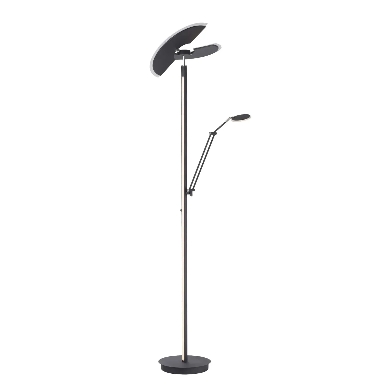 Lámpara de pie LED PURE Mutil, grafito, lámpara de lectura, CCT