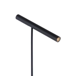 Lámpara de pie LED PURE Tutua, regulador con sensor, negro