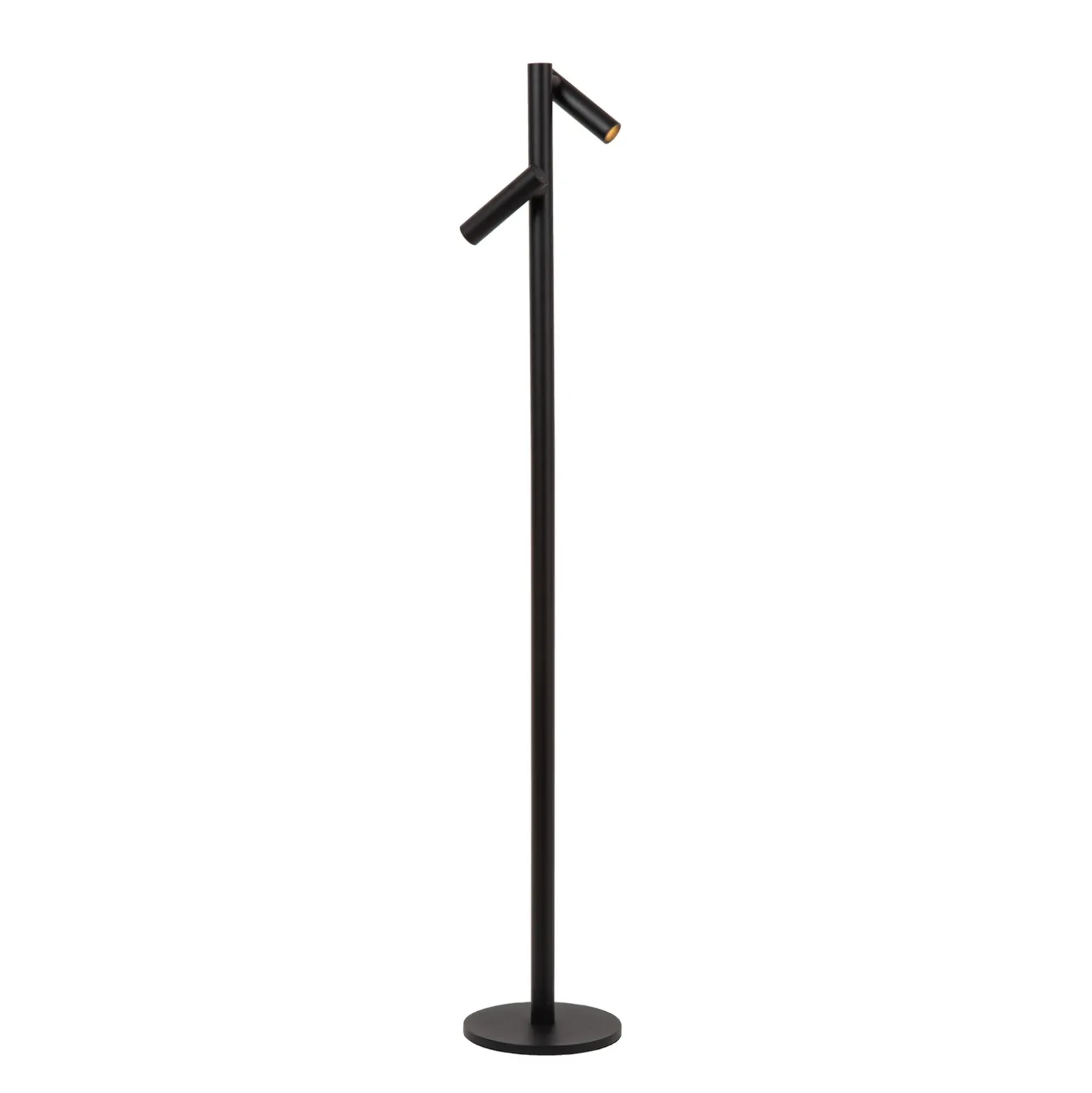 Lámpara de pie LED recargable Antrim, negra, 2 luces, IP54, atenuable